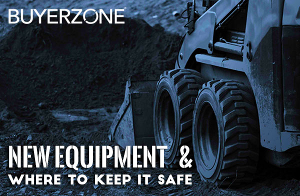 New equipment and where to keep it safe.